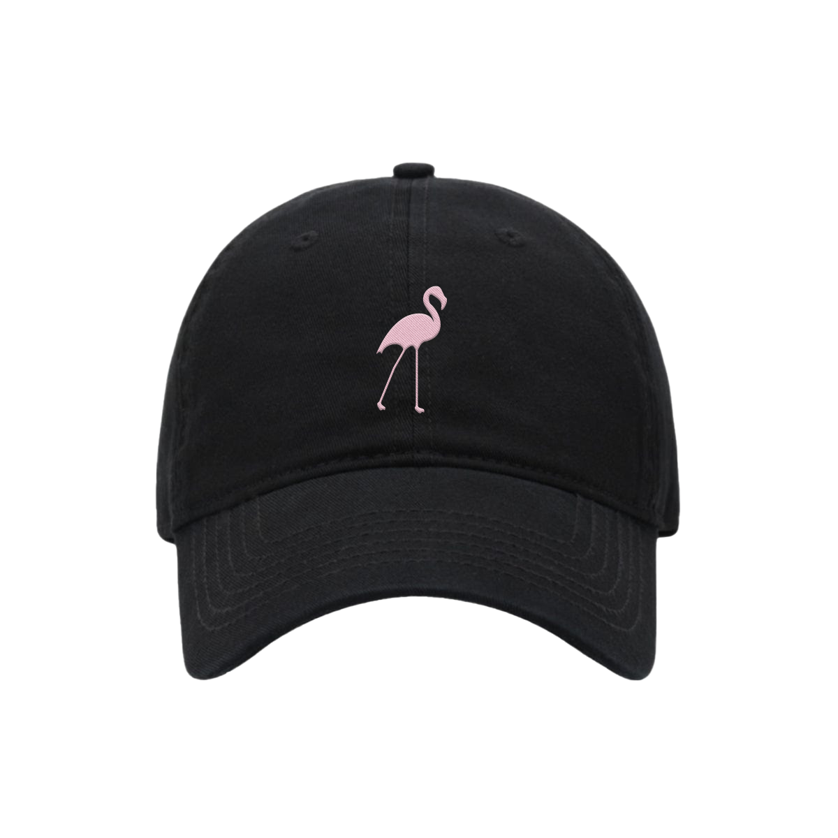 Pink Flamingo Cap Black